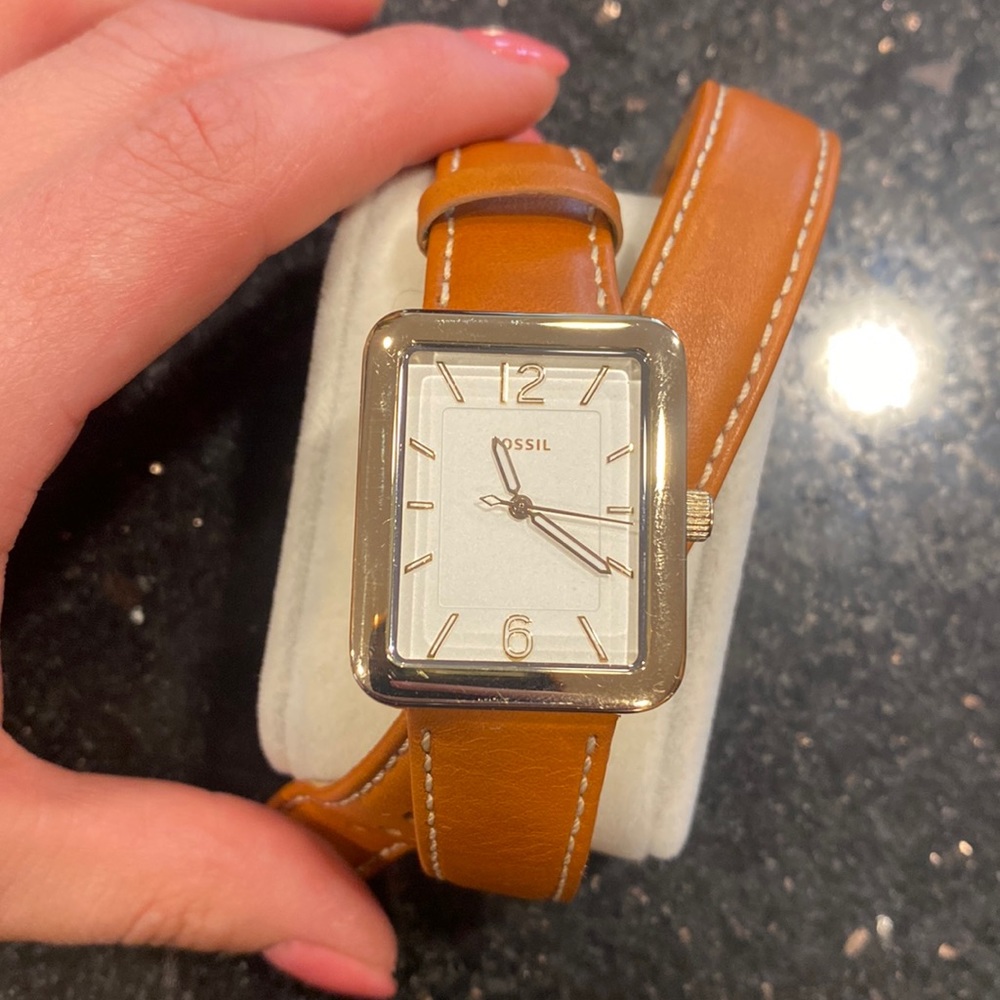 Fossil Leather Wrap Watch